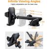 imageTrue AntiVibration Car Phone Holder VANMASS2025 Ultimate MilitaryGrade UpgradedSuction Cell Mount Truck Stand Cradle for Dashboard Windshield Vent for iPhone 16 Pro Max 15 14 13 Samsung AndroidBlack