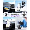 imageVANMASS 2024 Upgrade Phone Holders for Your Car Super Suction Cup Cell Phone Mount Car DashWindow Vent Desk Fit for iPhone 15 Pro Max 14 13 Universal Handsfree Automobile Vehicle CradlePurplePurple