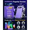 imageVANMASS 2024 Upgrade Phone Holders for Your Car Super Suction Cup Cell Phone Mount Car DashWindow Vent Desk Fit for iPhone 15 Pro Max 14 13 Universal Handsfree Automobile Vehicle CradlePurplePurple