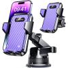 imageVANMASS 2024 Upgrade Phone Holders for Your Car Super Suction Cup Cell Phone Mount Car DashWindow Vent Desk Fit for iPhone 15 Pro Max 14 13 Universal Handsfree Automobile Vehicle CradlePurplePurple