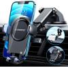 imageVANMASS 2024 Upgraded Car Phone Holder Mount Strongest Suction ampamp MilitaryGrade Universal Cell Phone Holder Stand for Truck Dash Windshield Vent Cradles for iPhone Android All SmartphonesBlack