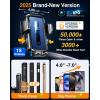 imageVANMASS 2025 Upgraded Car Phone Holder 85LBS Strongest Suction Patent Safety Cell Phone Mount Windshield Dashboard Vent Truck Accessories Stand Cradle for iPhone 16 Pro Max 15 14 13 AndroidMatt Blue