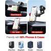 imageVANMASS 2025Strongest Suction ampamp MilitaryGrade Car Phone Mount Patent ampamp SafetyUltimate Cell Phone Holder Handsfree Stand for Dash Windshield Vent for iPhone 16 15 Pro Max 14 Android ampamp Truck PinkRed