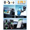 imageVANMASS 2025True MilitaryGrade Phone Holders for Your Car 65LBS Strongest Suction ampamp Clip Ultimate Cell Phone Mount Dashboard Window Vent for iPhone 16 Pro Max 15 14 13 12 Samsung Android TruckBlack