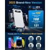 imageVANMASS Car Phone Holder Mount 2025 Upgraded Patent SteelHook Car Vent Phone Mount Clip MilitaryGrade Shockproof Cell Phone Car Mount Handsfree Truck Stand Vent Cradle for iPhone 16 AndroidBlackSilver