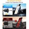 imageVANMASS Car Phone Holder Mount 2025 Upgraded Patent SteelHook Car Vent Phone Mount Clip MilitaryGrade Shockproof Cell Phone Car Mount Handsfree Truck Stand Vent Cradle for iPhone 16 AndroidBlackGrey