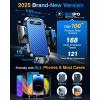 imageVANMASS Car Phone Holder Mount 2025 Upgraded Patent SteelHook Car Vent Phone Mount Clip MilitaryGrade Shockproof Cell Phone Car Mount Handsfree Truck Stand Vent Cradle for iPhone 16 AndroidBlackBlue