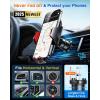 imageVANMASS Car Phone Holder Mount 2025 Upgraded Patent SteelHook Car Vent Phone Mount Clip MilitaryGrade Shockproof Cell Phone Car Mount Handsfree Truck Stand Vent Cradle for iPhone 16 AndroidBlackRed