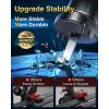 imageVANMASS Car Phone Holder Mount 2025 Upgraded Patent SteelHook Car Vent Phone Mount Clip MilitaryGrade Shockproof Cell Phone Car Mount Handsfree Truck Stand Vent Cradle for iPhone 16 AndroidBlackRed