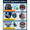 imageVANMASS Car Phone Holder Mount 2025 Upgraded Patent SteelHook Car Vent Phone Mount Clip MilitaryGrade Shockproof Cell Phone Car Mount Handsfree Truck Stand Vent Cradle for iPhone 16 AndroidBlackGrey