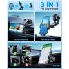 imageVANMASS Longest Lasting True MilitaryGrade Car Phone Holder Strongest Suction ampamp Clip Cell Mount Dashboard Windshield Vent Automobile Cradle Truck Accessories for iPhone 16 15 Pro Max 14 13 AndroidBlue