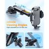 imageVANMASS Longest Lasting True MilitaryGrade Car Phone Holder Strongest Suction ampamp Clip Cell Mount Dashboard Windshield Vent Automobile Cradle Truck Accessories for iPhone 16 15 Pro Max 14 13 AndroidBlack