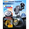 imageVANMASS Longest Lasting True MilitaryGrade Car Phone Holder Strongest Suction ampamp Clip Cell Mount Dashboard Windshield Vent Automobile Cradle Truck Accessories for iPhone 16 15 Pro Max 14 13 AndroidBlack