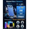 imageVANMASS Longest Lasting True MilitaryGrade Car Phone Holder Strongest Suction ampamp Clip Cell Mount Dashboard Windshield Vent Automobile Cradle Truck Accessories for iPhone 16 15 Pro Max 14 13 AndroidBlue