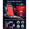 imageVANMASS Pro Version Universal Car Phone Mount 2025 Super Suction Cup Phone Holder for Car Cell Phone Car Mount for Windshield Dash Vent Truck Stand for iPhone 16 Pro Max 15 14 13 Samsung AndroidRed