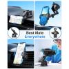 imageVANMASS Pro Version Universal Car Phone Mount 2025 Super Suction Cup Phone Holder for Car Cell Phone Car Mount for Windshield Dash Vent Truck Stand for iPhone 16 Pro Max 15 14 13 Samsung AndroidBlue