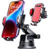 imageVANMASS Pro Version Universal Car Phone Mount Super Suction Cup Dashboard Phone Holder Handsfree Windshield Dash Vent Phone Holder Car Compatible for iPhone 16 15 14 13 Samsung LG ampamp TruckBlueRed