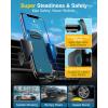 imageVANMASS Pro Version Universal Car Phone Mount Super Suction Cup Dashboard Phone Holder Handsfree Windshield Dash Vent Phone Holder Car Compatible for iPhone 16 15 14 13 Samsung LG ampamp TruckBlueBlack