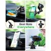 imageVANMASS Pro Version Universal Car Phone Mount Super Suction Cup Dashboard Phone Holder Handsfree Windshield Dash Vent Phone Holder Car Compatible for iPhone 16 15 14 13 Samsung LG ampamp TruckBlueGreen