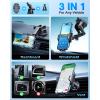 imageVANMASS True MilitaryGrade Car Phone Holder Upgraded Suction ampamp Clip Cell Phone Mount for Dashboard Windshield Vent Truck Cradle Dash Stand for iPhone 16 Pro Max 15 14 13 12 Android PurpleBlack