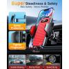imageVANMASS Upgraded Car Vent Phone Holder Mount Compatible for iPhone 13 Pro Max 12 11 X Xr Xs 8 7 Plus Mini Se Android Mobile Cell Smartphone Universal Vehicle Handsfree Easy Clamp Clip CradleBlue2ndGeneration