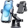 imageVANMASS 2024 Upgrade Phone Holders for Your Car Super Suction Cup Cell Phone Mount Car DashWindow Vent Desk Fit for iPhone 15 Pro Max 14 13 Universal Handsfree Automobile Vehicle CradlePurpleBlack