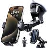 imageVANMASS 2025 Upgraded Car Phone Holder 85LBS Strongest Suction Patent Safety Cell Phone Mount Windshield Dashboard Vent Truck Accessories Stand Cradle for iPhone 16 Pro Max 15 14 13 AndroidClear Black