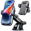 imageVANMASS 2025Strongest Suction ampamp MilitaryGrade Car Phone Mount Patent ampamp SafetyUltimate Cell Phone Holder Handsfree Stand for Dash Windshield Vent for iPhone 16 15 Pro Max 14 Android ampamp Truck PinkBlack