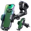 imageVANMASS Longest Lasting True MilitaryGrade Car Phone Holder Strongest Suction ampamp Clip Cell Mount Dashboard Windshield Vent Automobile Cradle Truck Accessories for iPhone 16 15 Pro Max 14 13 AndroidGreen
