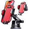 imageVANMASS Pro Version Universal Car Phone Mount Super Suction Cup Dashboard Phone Holder Handsfree Windshield Dash Vent Phone Holder Car Compatible for iPhone 16 15 14 13 Samsung LG ampamp TruckBlueRed