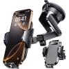 imageVANMASS Pro Version Universal Car Phone Mount Super Suction Cup Dashboard Phone Holder Handsfree Windshield Dash Vent Phone Holder Car Compatible for iPhone 16 15 14 13 Samsung LG ampamp TruckBlueBlack