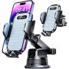 imageVANMASS Pro Version Universal Car Phone Mount Super Suction Cup Dashboard Phone Holder Handsfree Windshield Dash Vent Phone Holder Car Compatible for iPhone 16 15 14 13 Samsung LG ampamp TruckBlueSilver