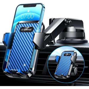 imageVANMASS 2024 Upgrade Phone Holders for Your Car Super Suction Cup Cell Phone Mount Car DashWindow Vent Desk Fit for iPhone 15 Pro Max 14 13 Universal Handsfree Automobile Vehicle CradlePurpleBlue