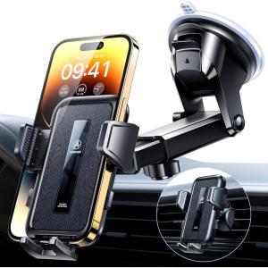 imageVANMASS 2025 Upgraded Car Phone Holder 85LBS Strongest Suction Patent Safety Cell Phone Mount Windshield Dashboard Vent Truck Accessories Stand Cradle for iPhone 16 Pro Max 15 14 13 AndroidBlack