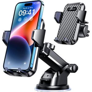 imageVANMASS 2025Strongest Suction ampamp MilitaryGrade Car Phone Mount Patent ampamp SafetyUltimate Cell Phone Holder Handsfree Stand for Dash Windshield Vent for iPhone 16 15 Pro Max 14 Android ampamp Truck PinkBlack
