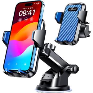 imageVANMASS 2025Strongest Suction ampamp MilitaryGrade Car Phone Mount Patent ampamp SafetyUltimate Cell Phone Holder Handsfree Stand for Dash Windshield Vent for iPhone 16 15 Pro Max 14 Android ampamp Truck PinkBlue