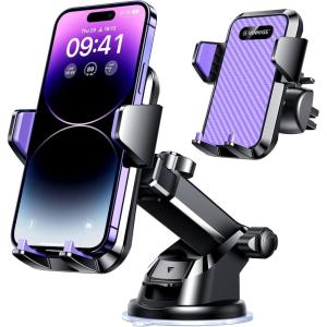 imageVANMASS 85LBS Strongest Suction ampamp MilitaryGrade 2025 Ultimate Car Phone MountPatent ampamp Safety Certs Cell Phone Holder Truck Desk for Dashboard Windshield Vent for iPhone 16 15 Pro Max 14 SamsungPurple