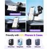 imageVANMASS 2024 BEST Car Phone Holder Upgraded Solid ampamp Durable Cell Phone Car Mount for Dashboard Windshield Vent Suction Phone Stand Automobile Cradles for iPhone 15 Pro Max 14 13 12 8 AndroidPurple