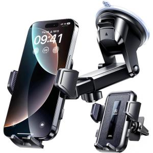 imageVANMASS 2026 Car Phone HolderMilitaryGrade Strongest 90LBS SuctionPhone Holder for Your Car Dashboard Windshield Vent Cell Phone Mount Truck Stand Cradle for iPhone 17 Pro Max 16 15 14 13 AndroidBlack